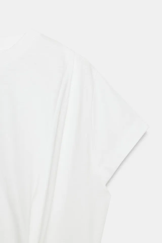 ASYMMETRIC PLEATED T-SHIRT – image 8