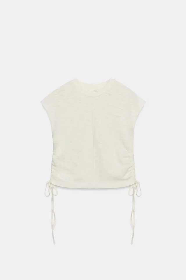 RUSTIC GATHERED T-SHIRT – image 5