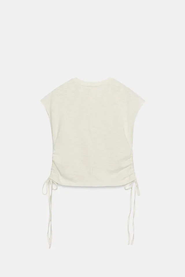 RUSTIC GATHERED T-SHIRT – image 6