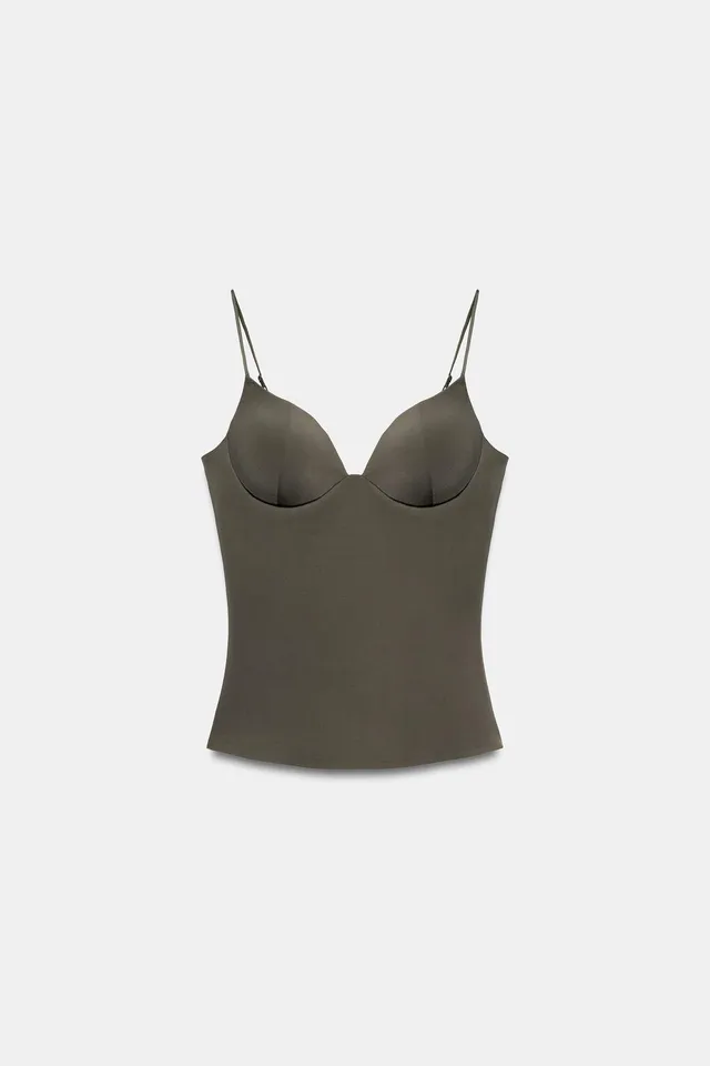 POLYAMIDE BLEND BUSTIER TOP – image 5
