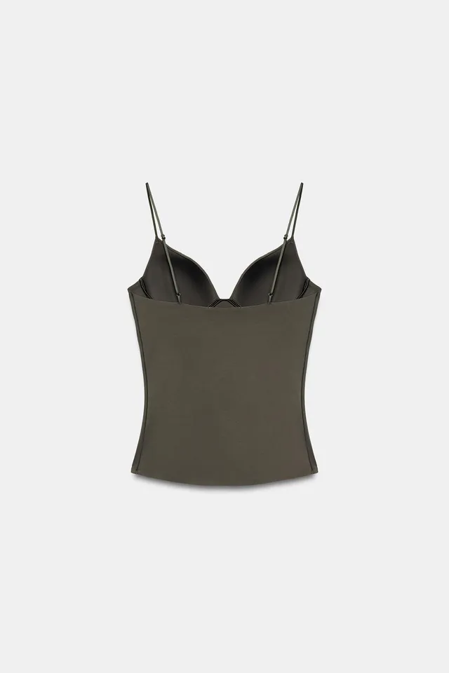 POLYAMIDE BLEND BUSTIER TOP – image 6