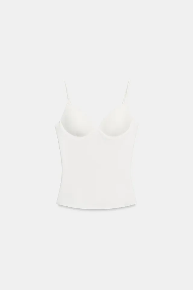 POLYAMIDE BLEND BUSTIER TOP – image 6