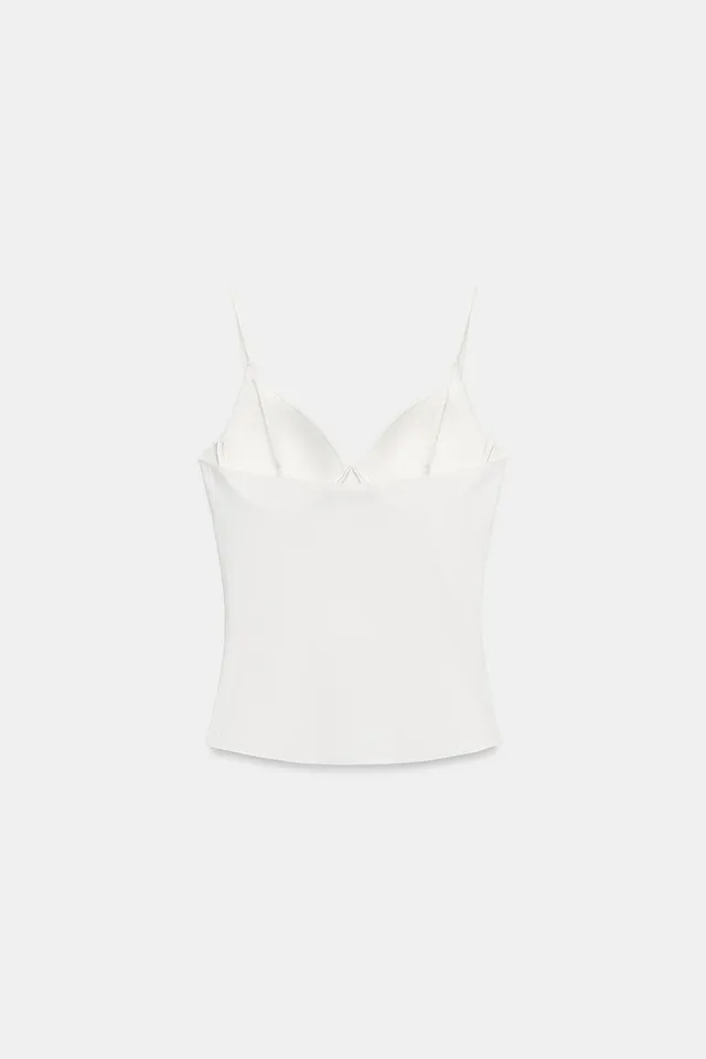 POLYAMIDE BLEND BUSTIER TOP – image 7