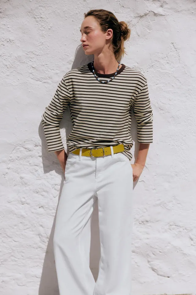 STRIPED LONG SLEEVE T-SHIRT – image 2