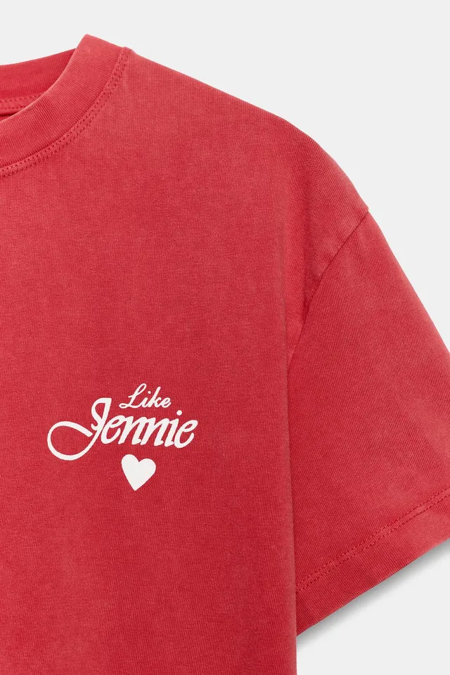 JENNIE WASHED-EFFECT T-SHIRT – image 3