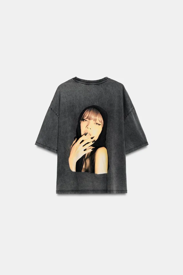 WASHED EFFECT PLAIN T-SHIRT – image 2