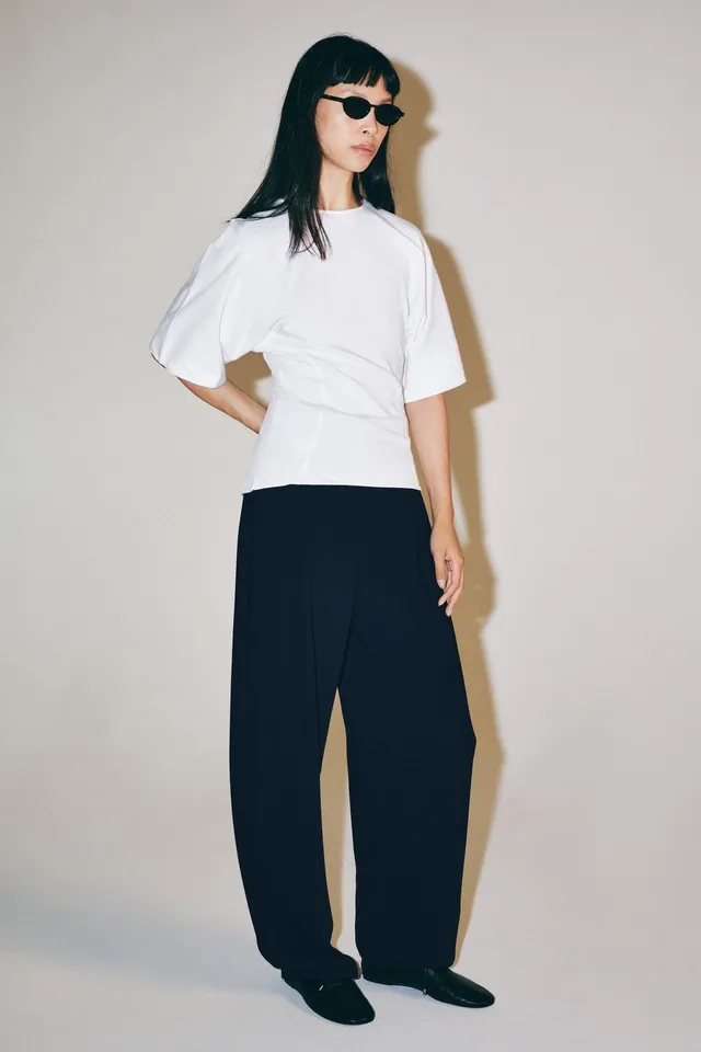 BUTTONED BACK T-SHIRT