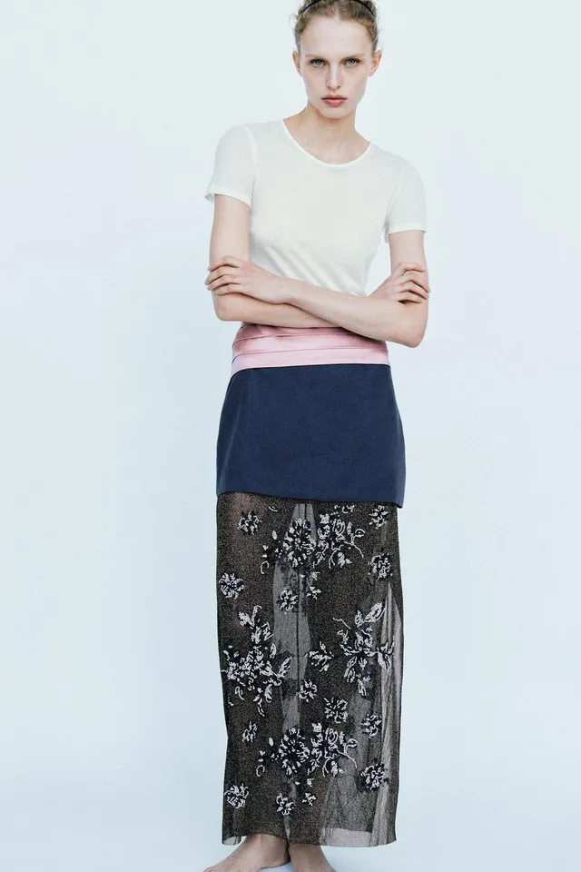 WOOL BLEND PLAIN T-SHIRT – image 2