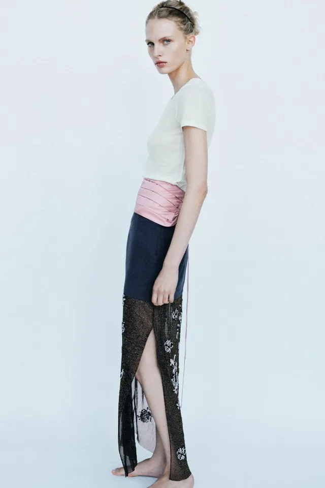 WOOL BLEND PLAIN T-SHIRT – image 3