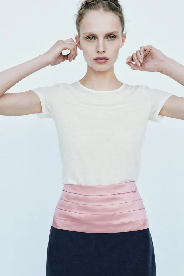 WOOL BLEND PLAIN T-SHIRT – image 5
