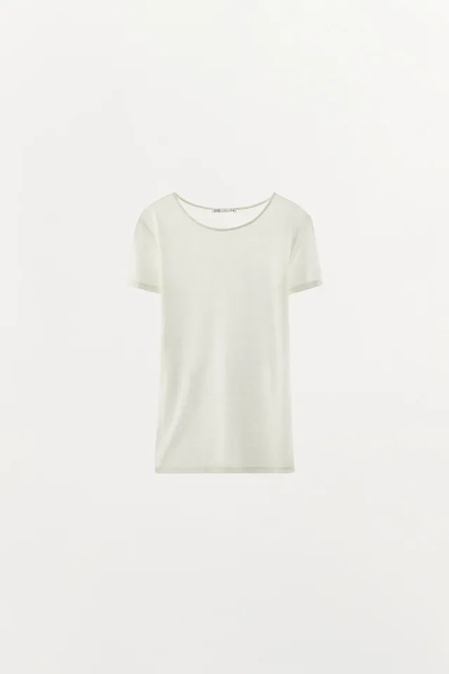 WOOL BLEND PLAIN T-SHIRT – image 6