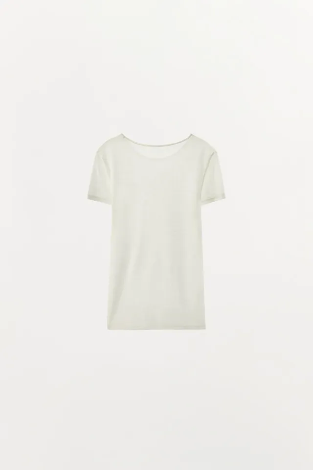 WOOL BLEND PLAIN T-SHIRT – image 7