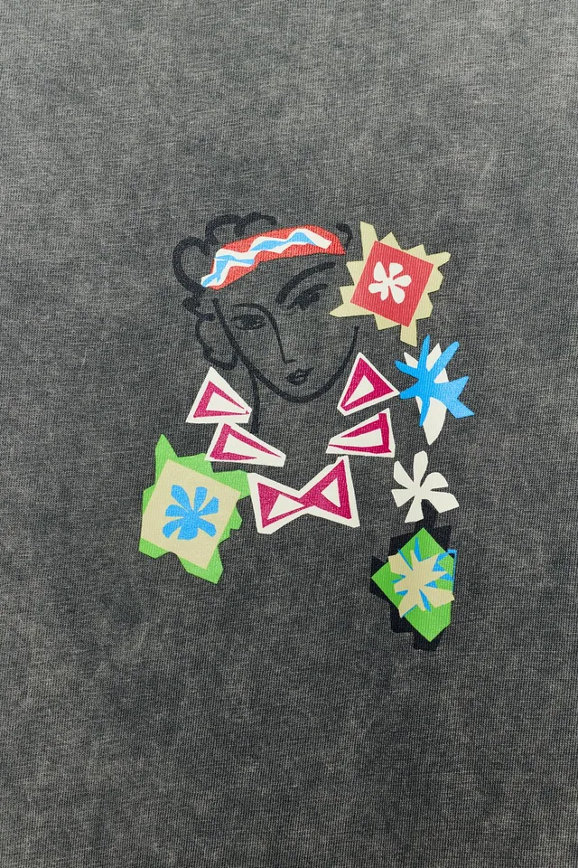 تيشرت HENRI MATISSE بمظهر مغسول – صورة 6