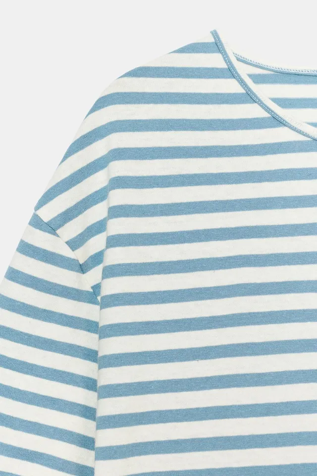 STRIPED SHORT SLEEVE T-SHIRT – image 9