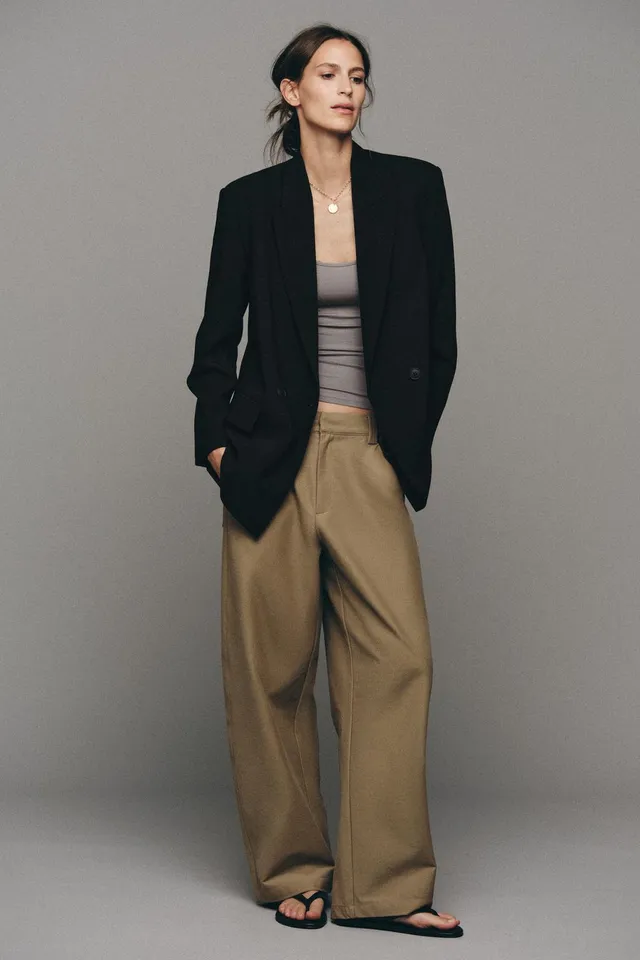OVERSIZED DOUBLE-BREASTED BLAZER – image 5