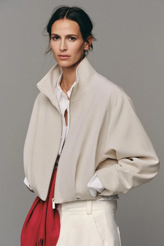 HIGH COLLAR BOMBER JACKET – image 2