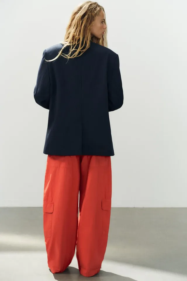 STRIPED OVERSIZE BLAZER – image 5
