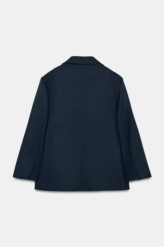 STRIPED OVERSIZE BLAZER – image 8