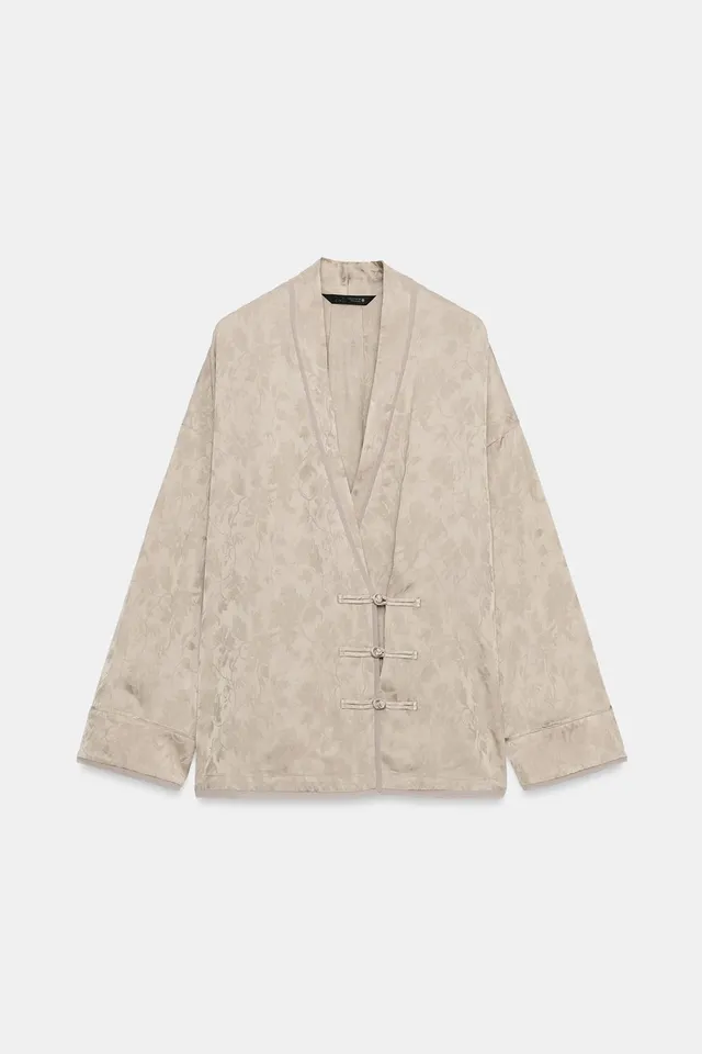 ZW COLLECTION DOUBLE-BREASTED JACQUARD BLAZER – image 6