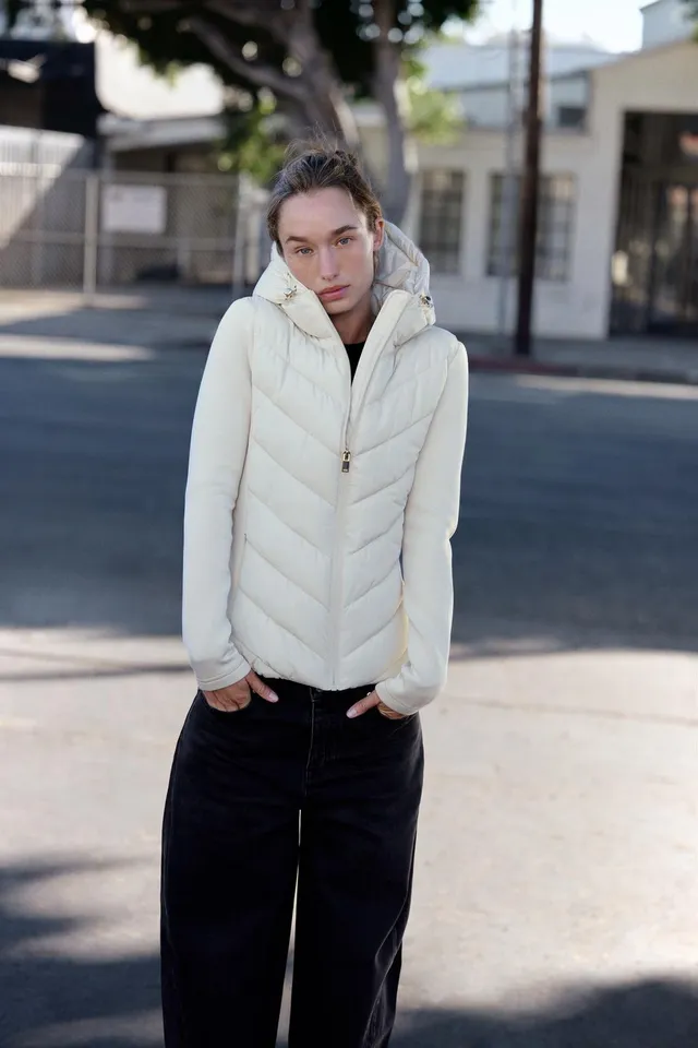 جاكيت ممزوج منجد بغطاء رأس – صورة 5