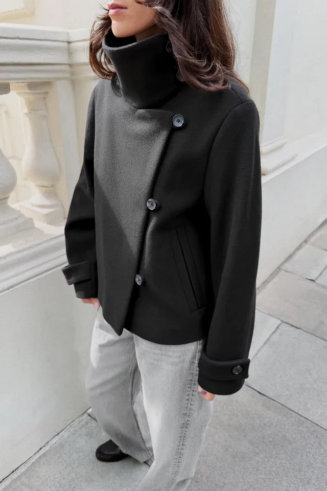 SOFT DOUBLE-BREASTED JACKET – image 2