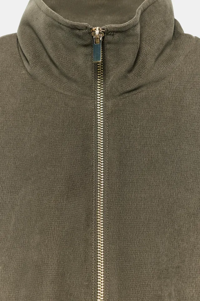 HIGH COLLAR BOMBER JACKET – image 8