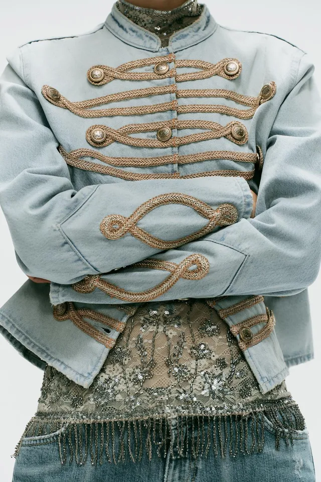 TRF BUTTONED DENIM JACKET – image 4