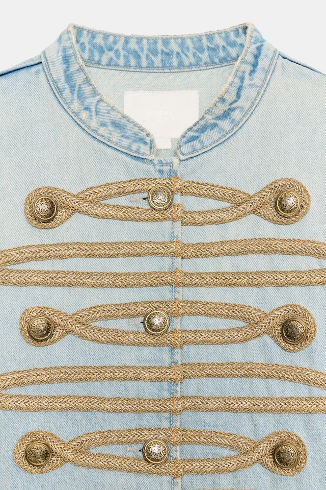 TRF BUTTONED DENIM JACKET – image 9