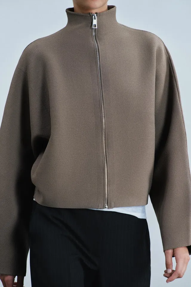 GATHERED KNIT JACKET – image 4