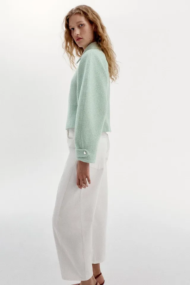 TEXTURED ZIP-UP JACKET – image 3