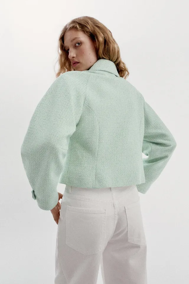 TEXTURED ZIP-UP JACKET – image 4