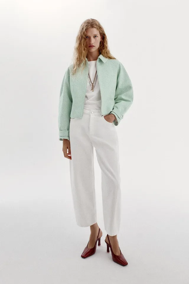 TEXTURED ZIP-UP JACKET – image 6