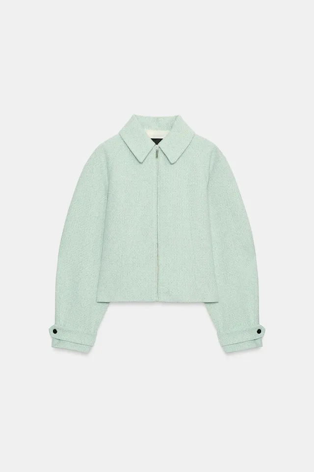 TEXTURED ZIP-UP JACKET – image 7