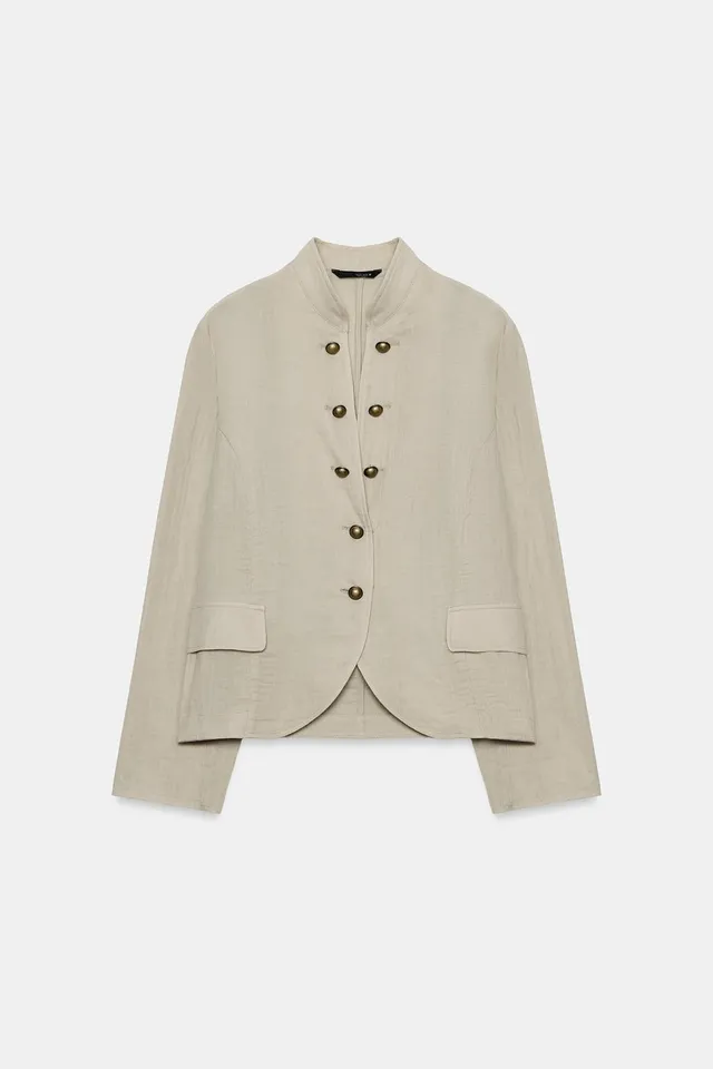 RUSTIC BUTTONED BLAZER – image 4