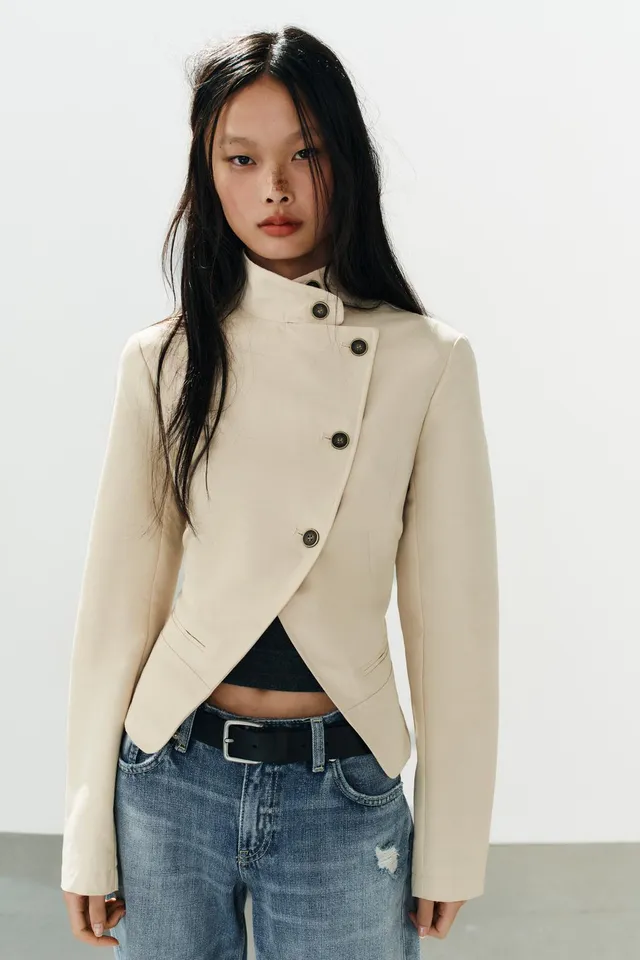 DOUBLE-BREASTED BUTTON BLAZER – image 2