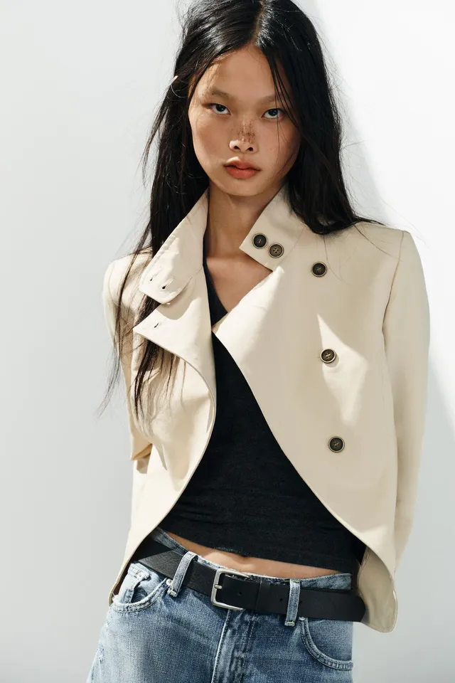DOUBLE-BREASTED BUTTON BLAZER – image 4