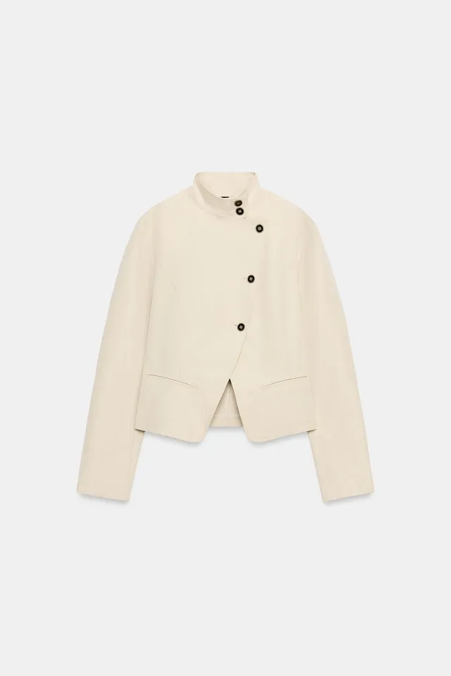 DOUBLE-BREASTED BUTTON BLAZER – image 6