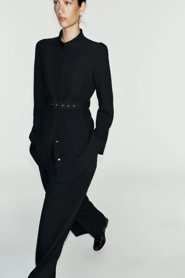 LONG BLAZER WITH BELT – image 6