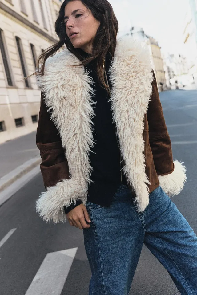 COMBINED JACKET WITH FAUX FUR – image 2