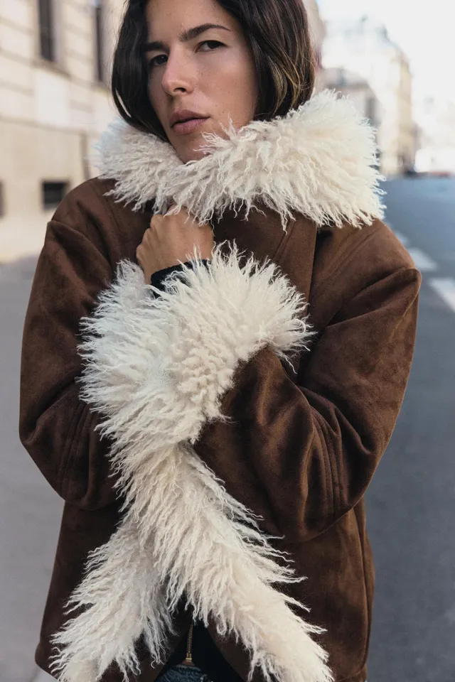 COMBINED JACKET WITH FAUX FUR – image 3