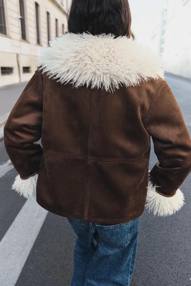 COMBINED JACKET WITH FAUX FUR – image 4