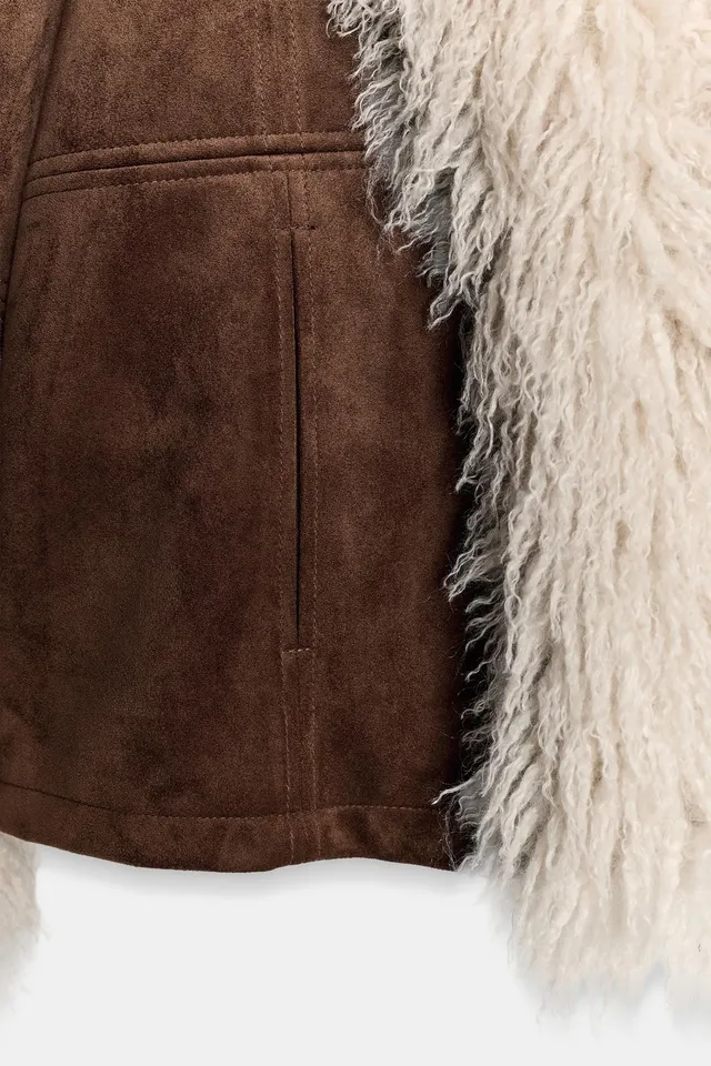 COMBINED JACKET WITH FAUX FUR – image 7