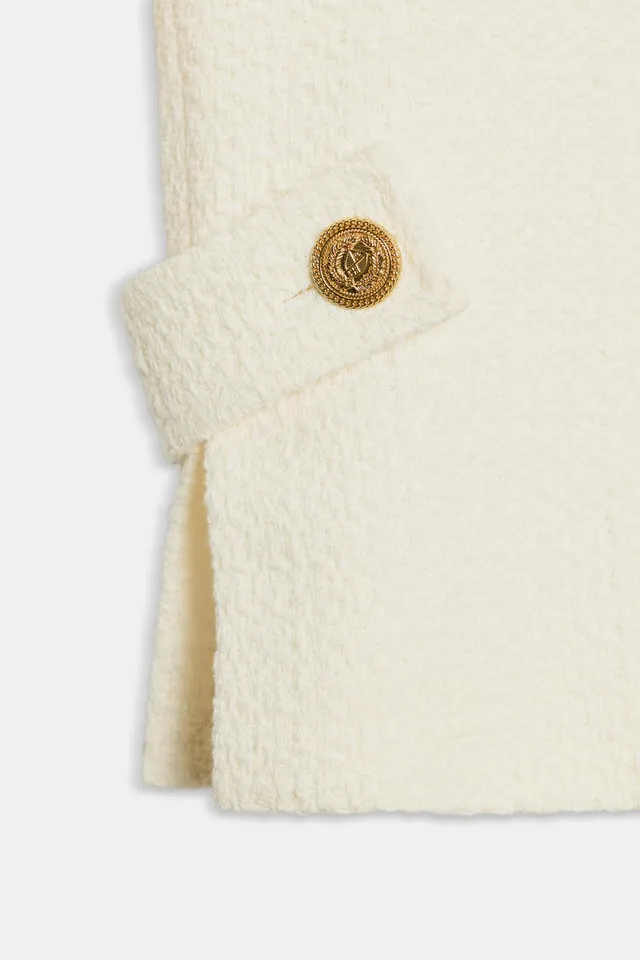 CROPPED TEXTURED BLAZER – image 9