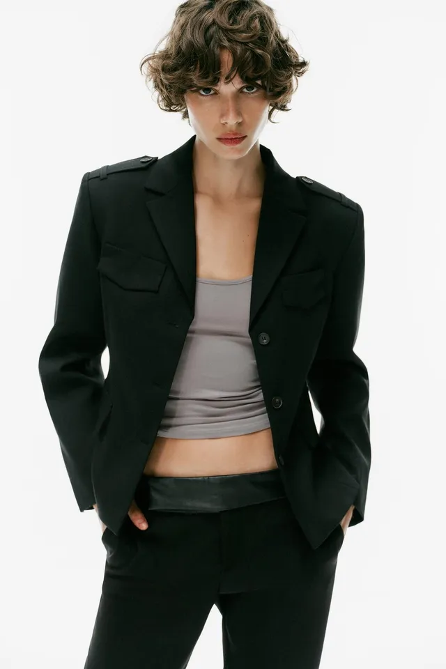 CROPPED LAPEL BLAZER – image 4