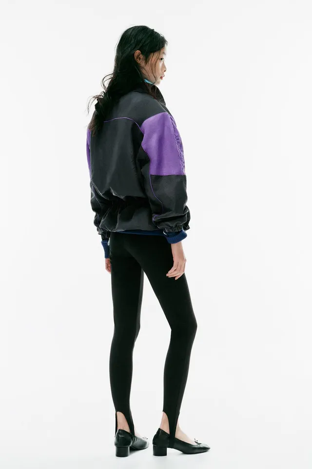 CONTRAST JACKET WITH SHOULDER PADS – image 3