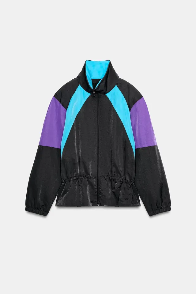 CONTRAST JACKET WITH SHOULDER PADS – image 6