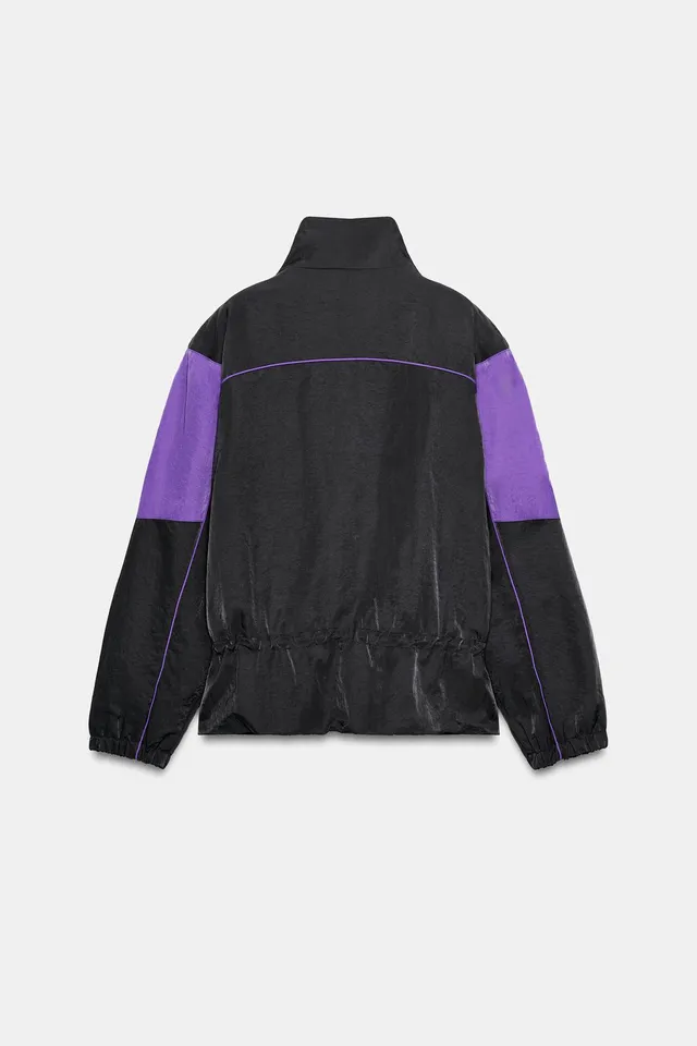 CONTRAST JACKET WITH SHOULDER PADS – image 7