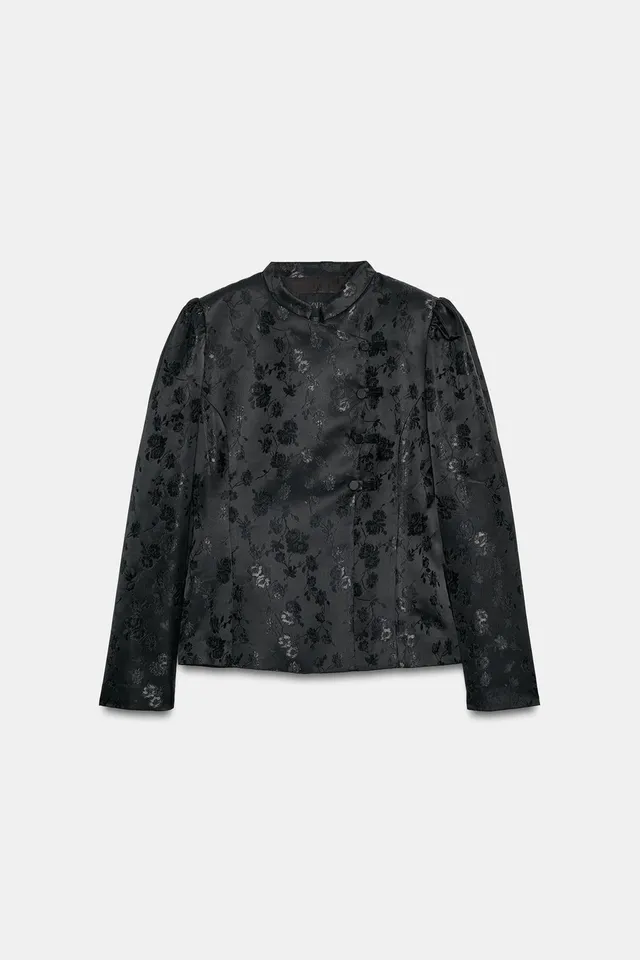 JACQUARD BLAZER WITH FROG FASTENING – image 7