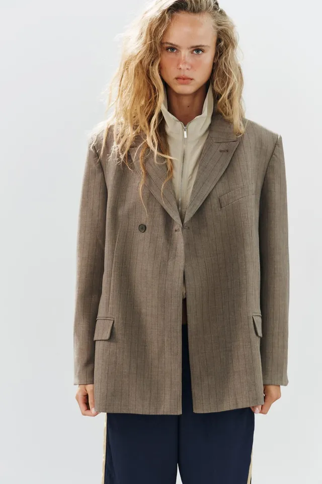 OVERSIZE PINSTRIPE BLAZER – image 5