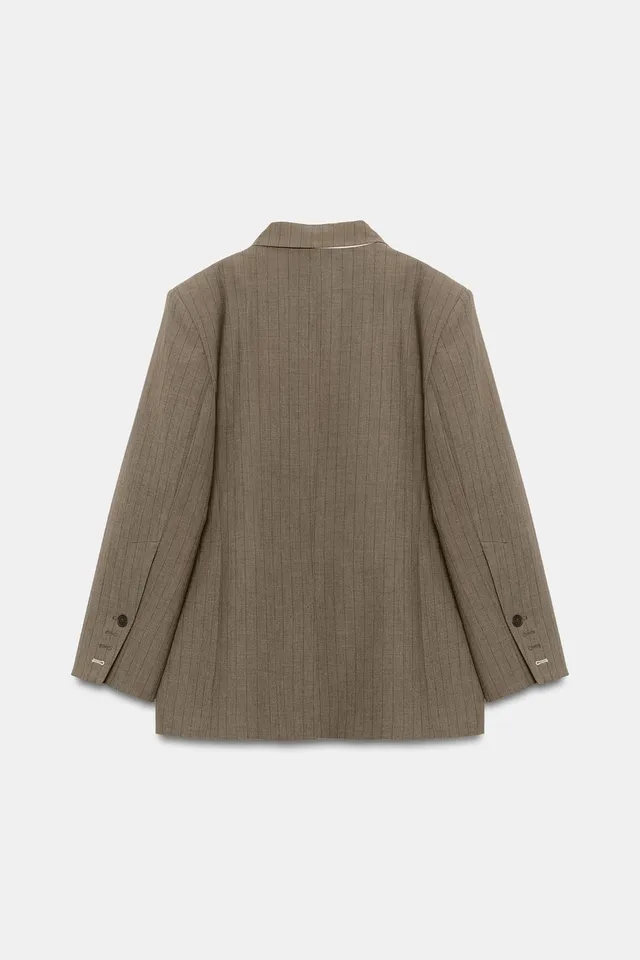 OVERSIZE PINSTRIPE BLAZER – image 7